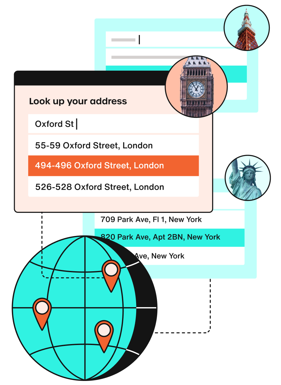 Standardise global addresses 