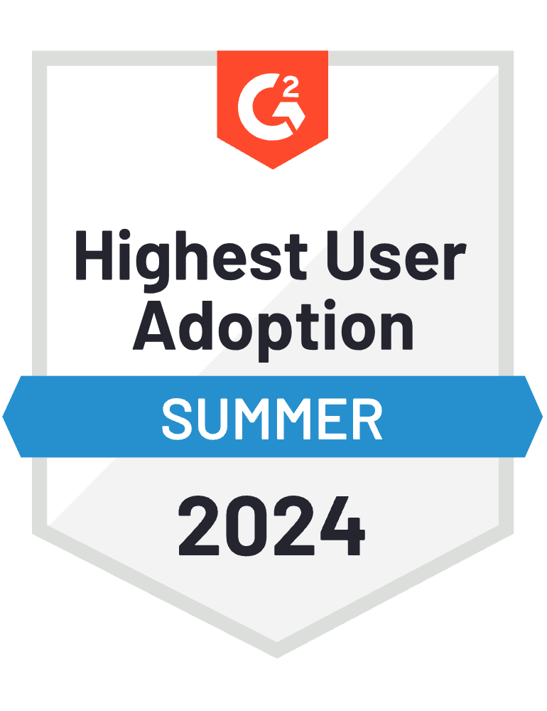 G2 Highest User Adoption Summer 2024